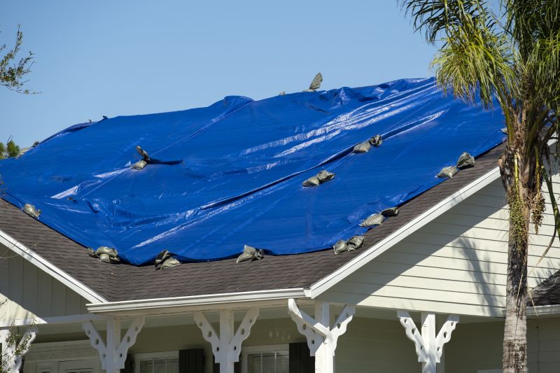 Roof Tarping in Storm Conditions