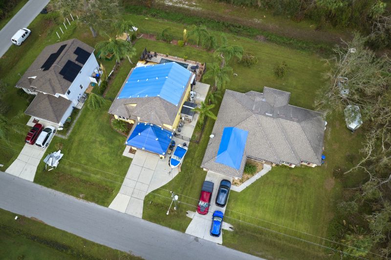 Residential Roof Tarping Example